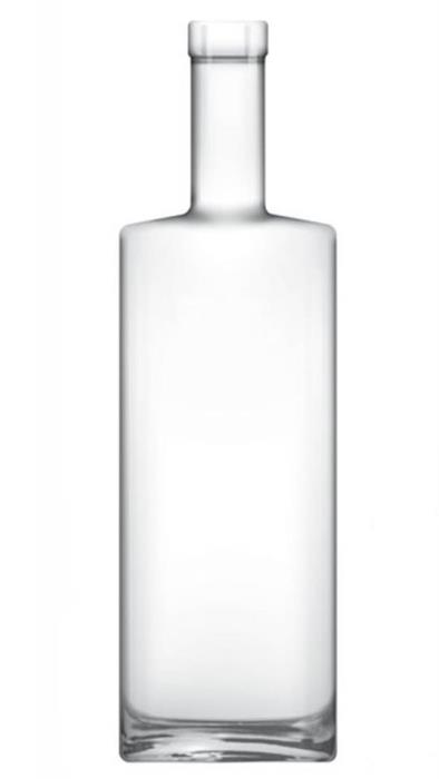 750 ml Glass Long Neck, Oval, Flint, Bar Top finish 