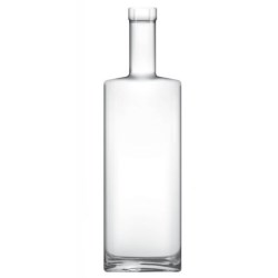 750 ml Glass Long Neck, Oval, Flint, Bar Top finish 