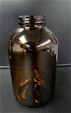 2500 cc Glass Packer, Round, Amber, 70-400 GPI finish