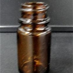 40 cc Glass Packer, Round, Amber, 33-400 GPI finish