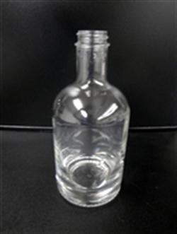 375 ml Glass Long Neck, Round, Flint, 28-400 GPI finish Heavy Weight