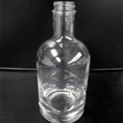 375 ml Glass Long Neck, Round, Flint, 28-400 GPI finish Heavy Weight 