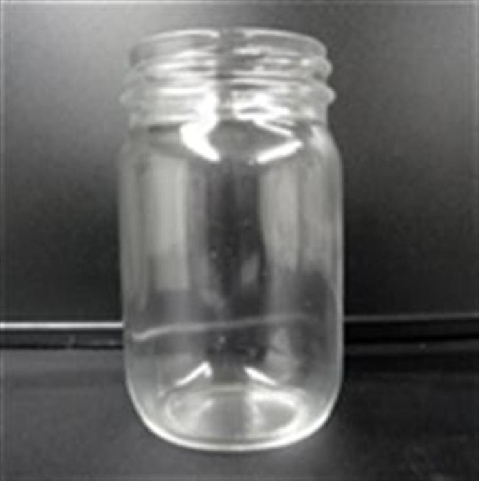 8 oz Glass Jar, Round, Flint, 58-400