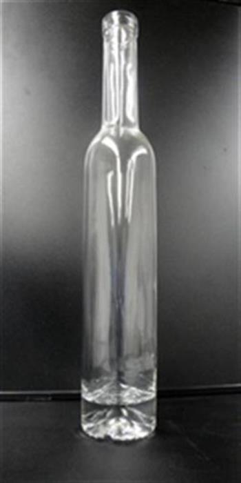 375 ml Glass Long Neck, Round, Flint, 18.5Bar Top finish