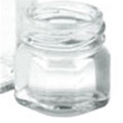 1 oz Glass Jar, Octagon, Flint, 38-2000 Twist-Off finish