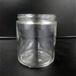 16 oz Glass Jar, Round, Flint, 89-400