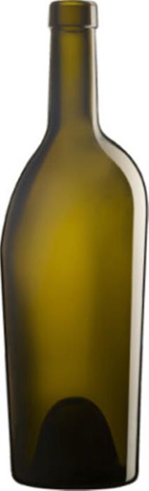 750 ml Glass Long Neck, Round, Antique Green, Cork finish 8020002