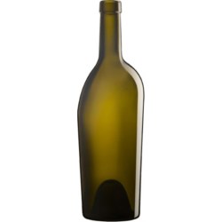 750 ml Glass Long Neck, Round, Antique Green, Cork finish 8020002