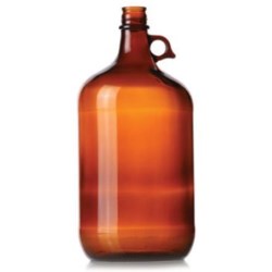 4 ltr Glass Handleware, Round, Amber, 38-439 