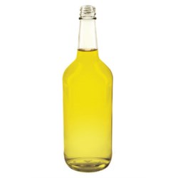 700 ml Glass Long Neck, Round, Flint, 28-350