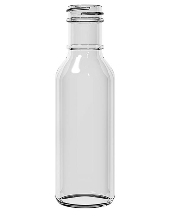 12 oz Glass Long Neck, Round, Flint, 38-2000 Ring Neck