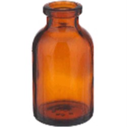 30 ml Glass Type 1 Boston Round, Round, Amber, 20mm finish 