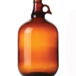 128 oz Glass Handleware, Round, Amber, 38-405