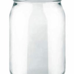 16 oz Glass Jar, Round, Flint, 70-2030 