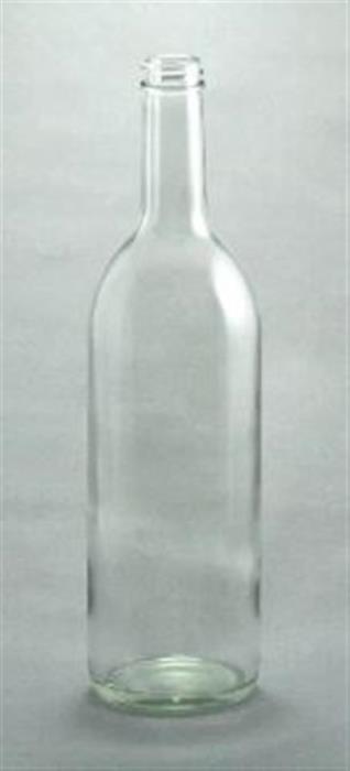 25 oz Glass Claret, Round, Flint, 28-405 Threaded finish