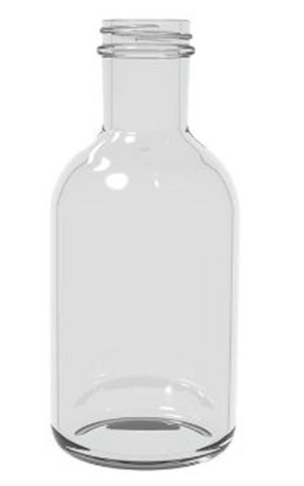 12 oz Glass Long Neck, Round, Flint, 38-405