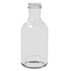 12 oz Glass Long Neck, Round, Flint, 38-405 