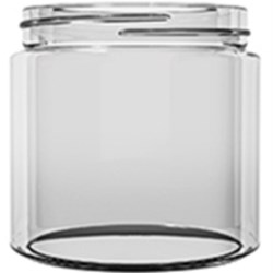 9 oz Glass Jar, Round, Flint, 70-400 Straight Sided