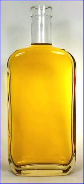 750 ml Glass Long Neck, Oval, Flint, 21.5Bar Top finish