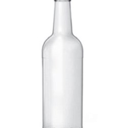 750 ml Glass Long Neck, Round, Flint, 28-350 