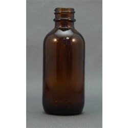 2 oz Glass Boston Round, Round, Green, 20-400