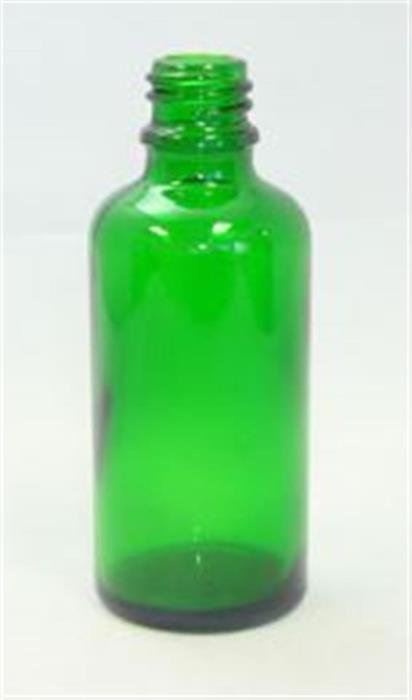 100 ml Glass Boston Round, Round, Emerald Green, 18Tamper Evident finish