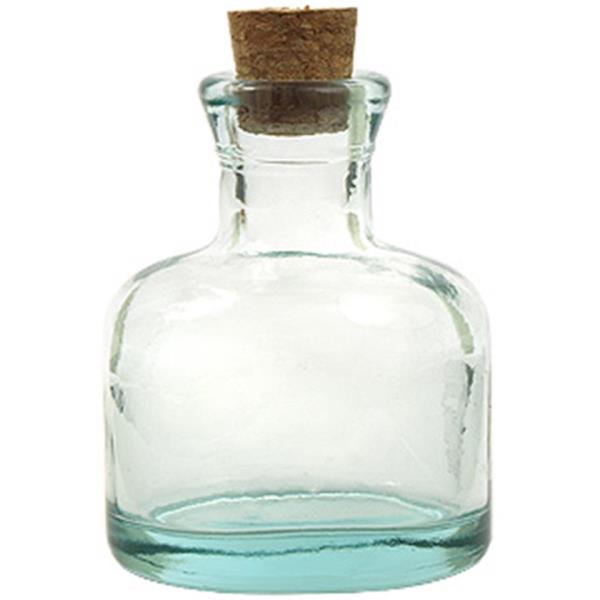 3.5 oz Glass Pinch, Oval, Flint, 0.75in finish 