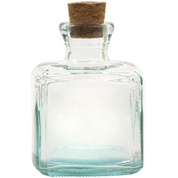 6 oz Glass Novelty, Square, Flint, 0.75in finish