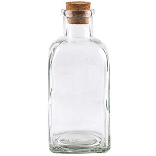 16.9 oz Glass Straight Sided, Oblong, Flint, 27mm CORK finish 