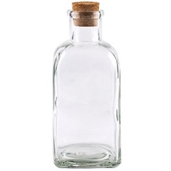 16.9 oz Glass Straight Sided, Oblong, Flint, 27mm CORK finish 