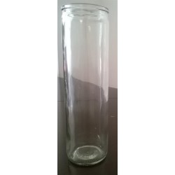 463 ml Glass Candle Jar, Round, Flint, Special finish 
