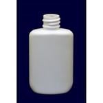 1.25 oz HDPE Straight Sided, Oval, 18-410, Flamed