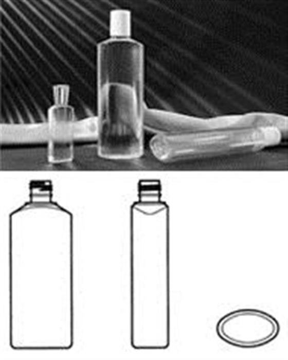 1 oz PVC Straight Sided, Oval, 15-415, ,