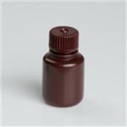 30 ml HDPE Boston Round, Round, 20-415, W/Amber Cap Attached ,