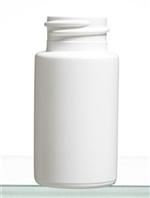 1 oz HDPE Cylinder, Round, 24-400, Straight Sided