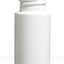 1 oz HDPE Cylinder, Round, 24-400, Straight Sided