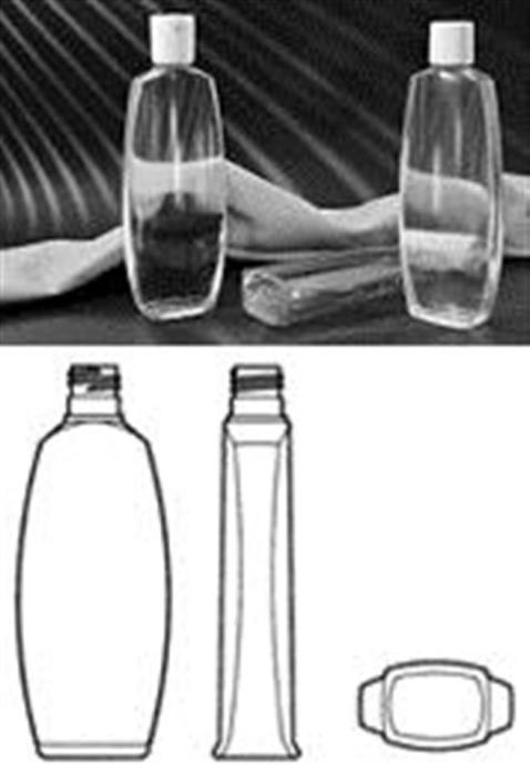 2 oz PVC Reverse Tapered, Oval, 18mm ,