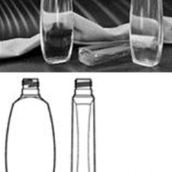 2 oz PVC Reverse Tapered, Oval, 18mm ,
