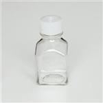 60 ml PETG Straight Sided, Square, 24-415, Sterile W/Cap Attached ,