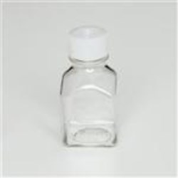 60 ml PETG Straight Sided, Square, 24-415, Sterile W/Cap Attached ,