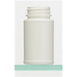 60 cc HDPE Packer, Round, 33-400, Label Indent