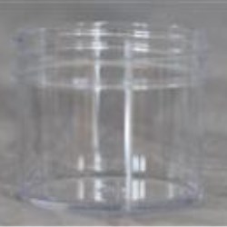 2 oz P/S Jar, Round, 53-400, Regular Wall Straight Sided