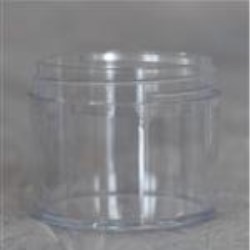 2 oz P/S Jar, Round, 58-400, Heavy Wall Straight Sided