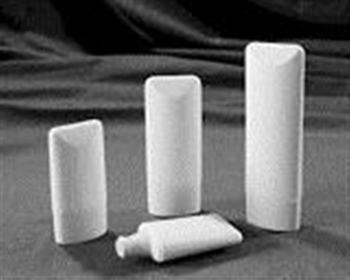 3 oz HDPE Tottle/Tube Bottle, Oval, 18mm Snap On, ,