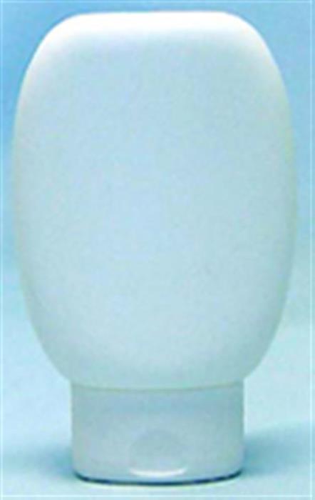 100 ml MDPE Tottle/Tube Bottle, Oval, 24mm Snap On, ,