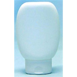 100 ml MDPE Tottle/Tube Bottle, Oval, 24mm Snap On, ,