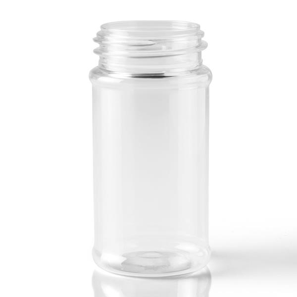 3.5 oz PET Jar, Round, 43-485, Label Indent