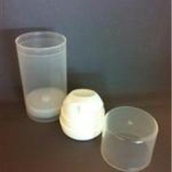 100 ml P/P HDPE Cylinder, Dark Gray Round, 48mm, ,