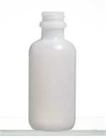 4 oz HDPE Boston Round, Round, 24-400, Neck Bead Modified