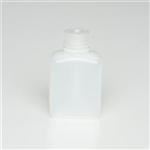 125 ml HDPE Straight Sided, Oblong, 28-415, W/ Cap Attached ,